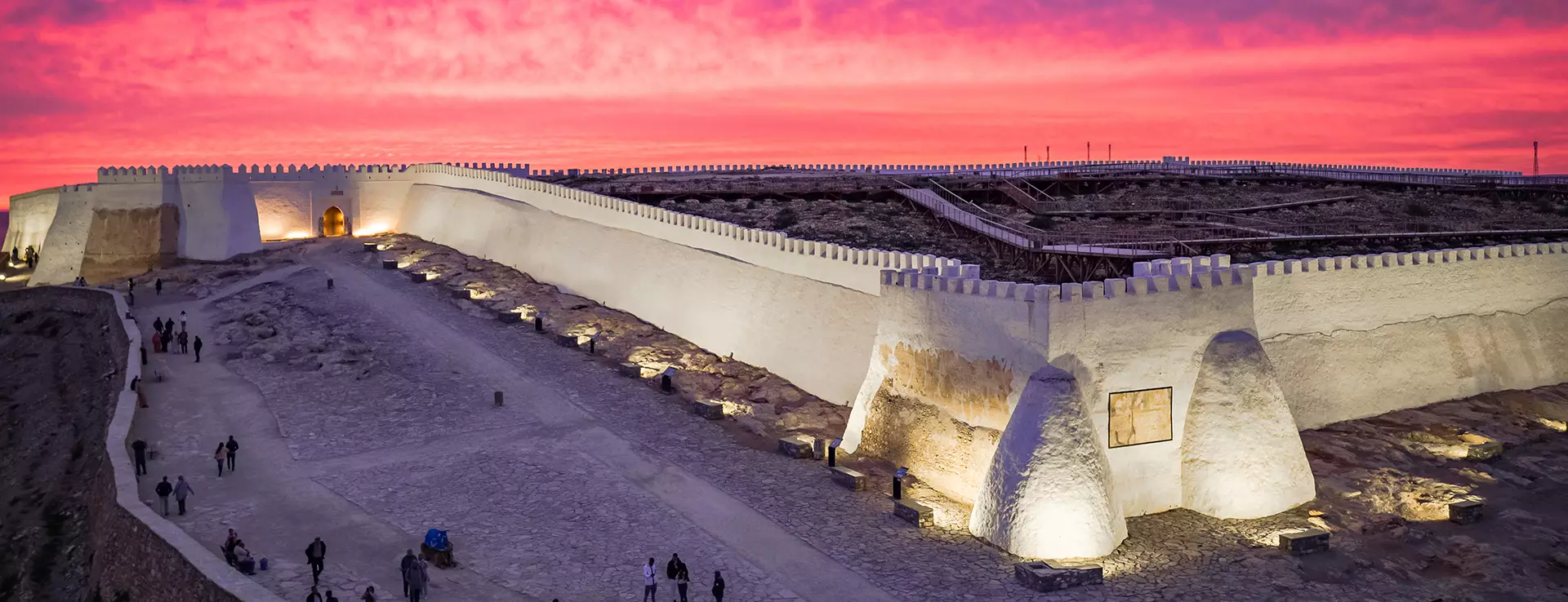 Remparts d’Agadir Oufellah au coucher du soleil